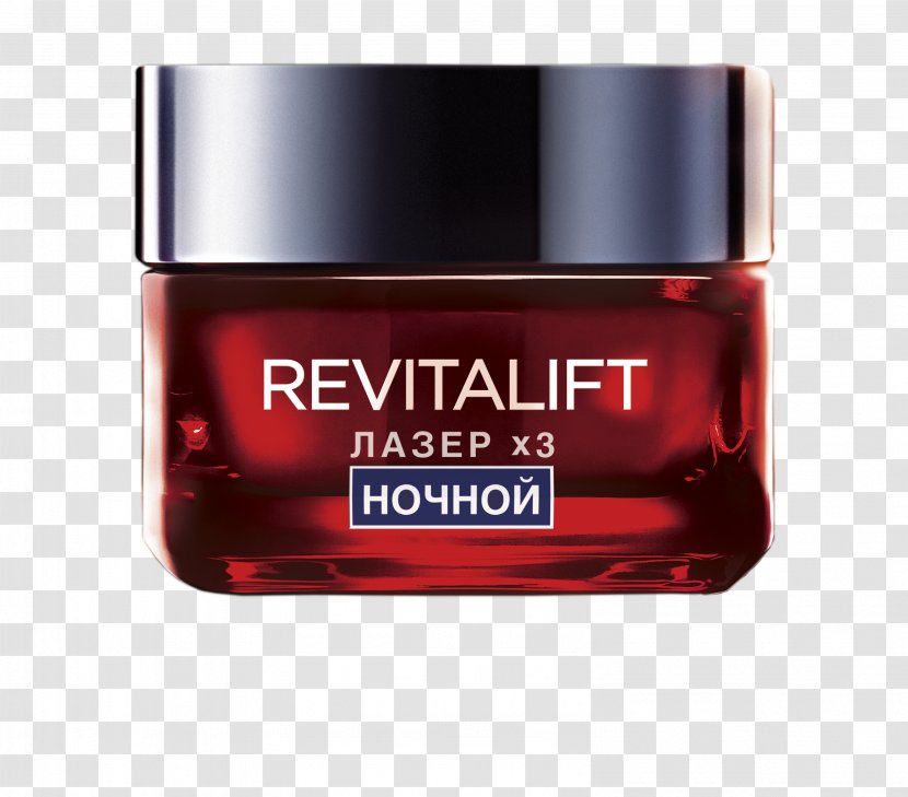 Cream L'Oréal RevitaLift Laser Cosmetics - Point Of Sale - Anti-aging Transparent PNG