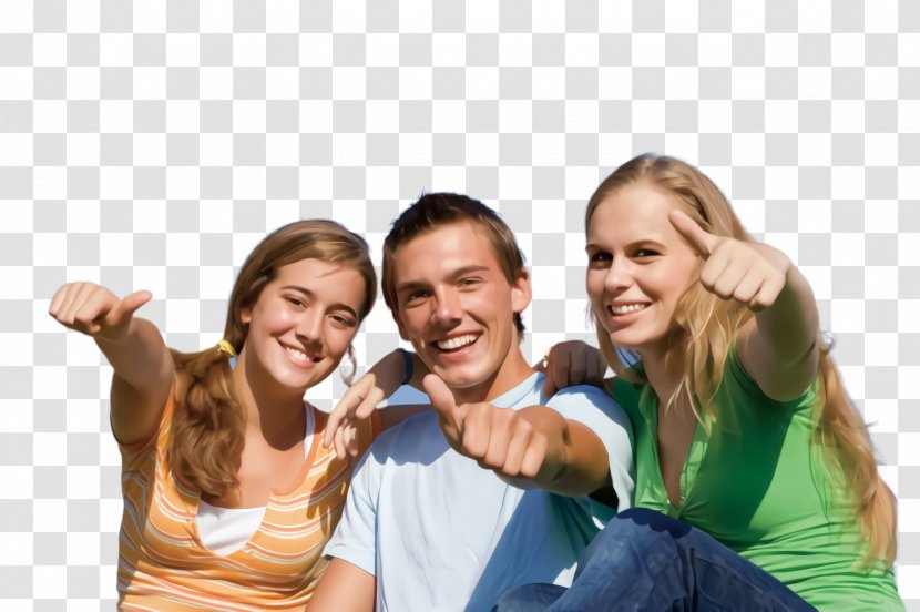 People Facial Expression Fun Youth Social Group - Finger Happy Transparent PNG