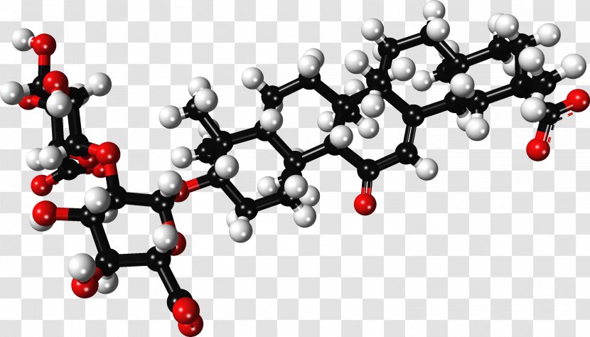 Glycyrrhizin Liquorice Ball-and-stick Model Acid Sucrose Transparent PNG