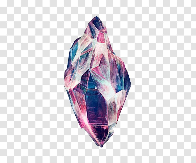 Drawing Crystal Quartz Illustration - Colorful Diamond Transparent PNG
