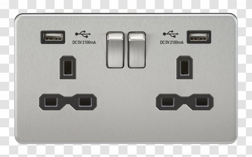 Battery Charger AC Power Plugs And Sockets Electrical Switches Wires & Cable USB - Dimmer Transparent PNG
