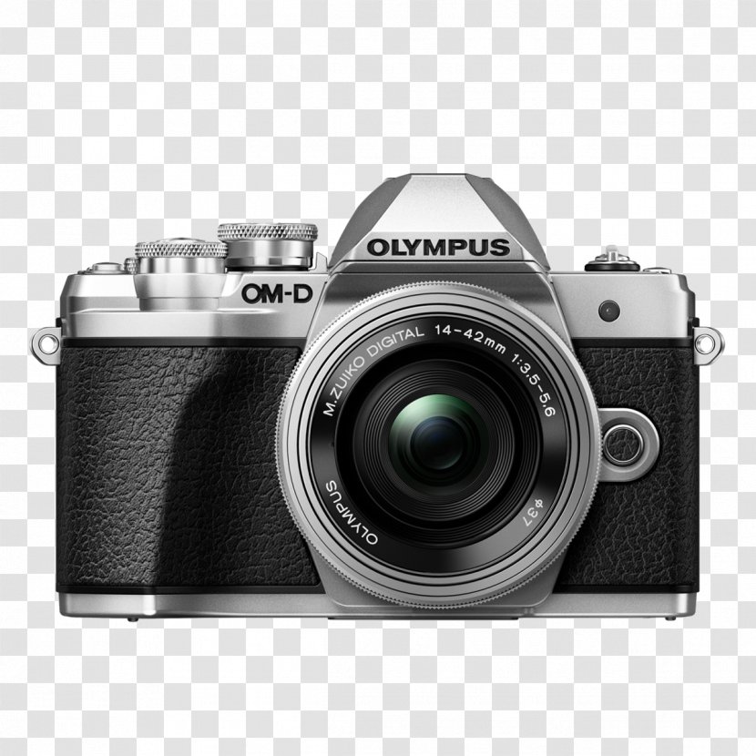 Olympus OM-D E-M10 Mark II III With 14-42mm EZ Lens (Silver) Camera - Omd Em10 Ii Transparent PNG