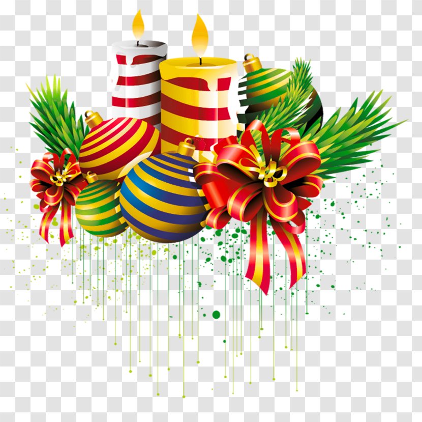 Christmas Candle Clip Art - Tree - Free Images Of Transparent PNG