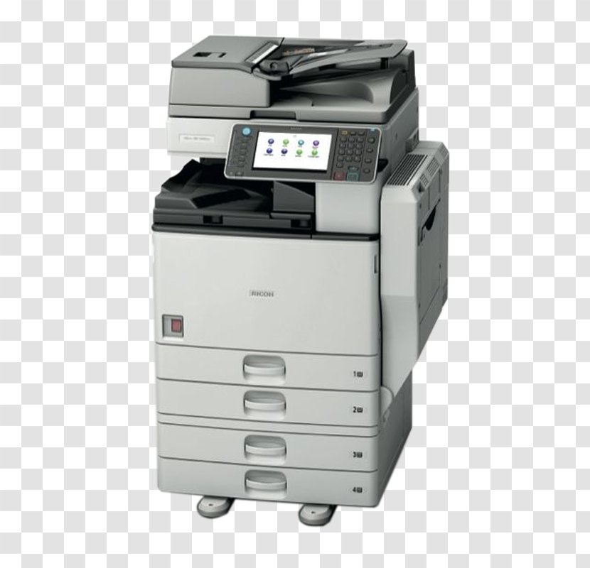 Paper Ricoh Photocopier Multi-function Printer - Multifunction Transparent PNG