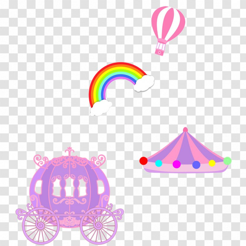 Cinderella Cartoon Pumpkin YouTube - Art - Carriage And Rainbow Balloon Transparent PNG