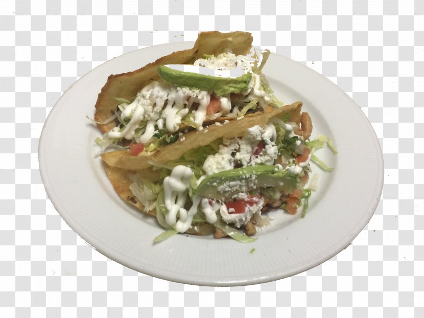 Burrito Mexican Cuisine Vegetarian Tostada Taco Salad - Wheat Tortilla - TACOS Transparent PNG
