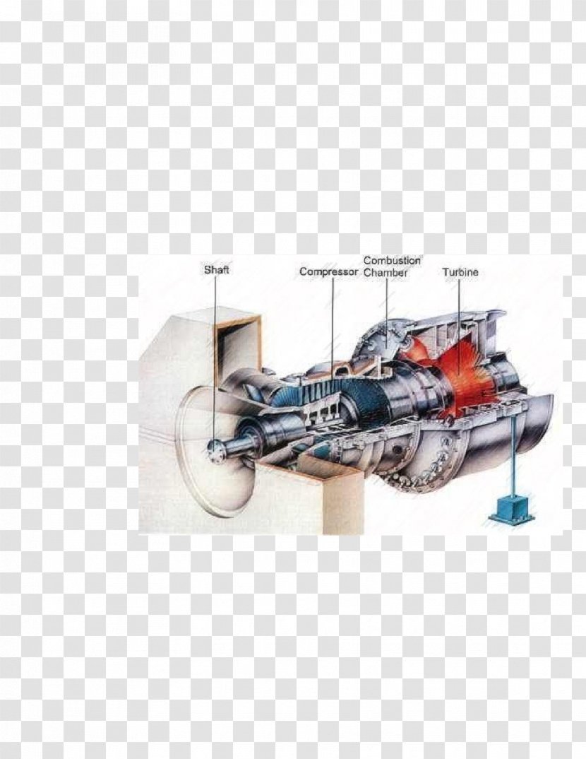 Gas Turbine Power Station Electricity - General Electric Lm2500 - Work Transparent PNG