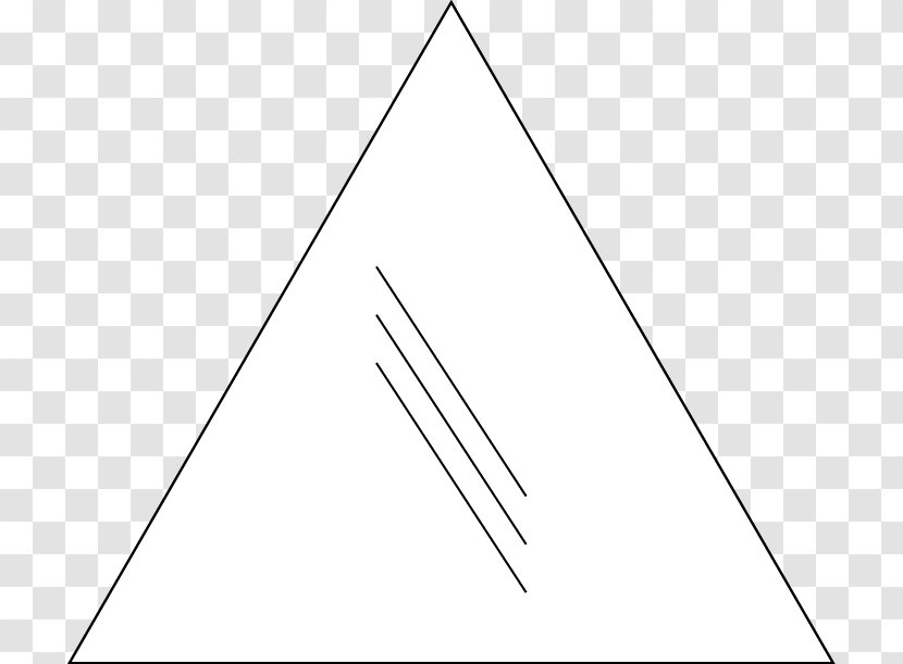 Triangle White Point Line Art - New Transparent PNG