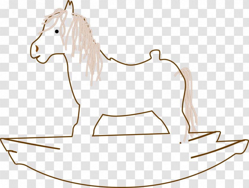 Rocking Horse Drawing Clip Art - Stencil Transparent PNG