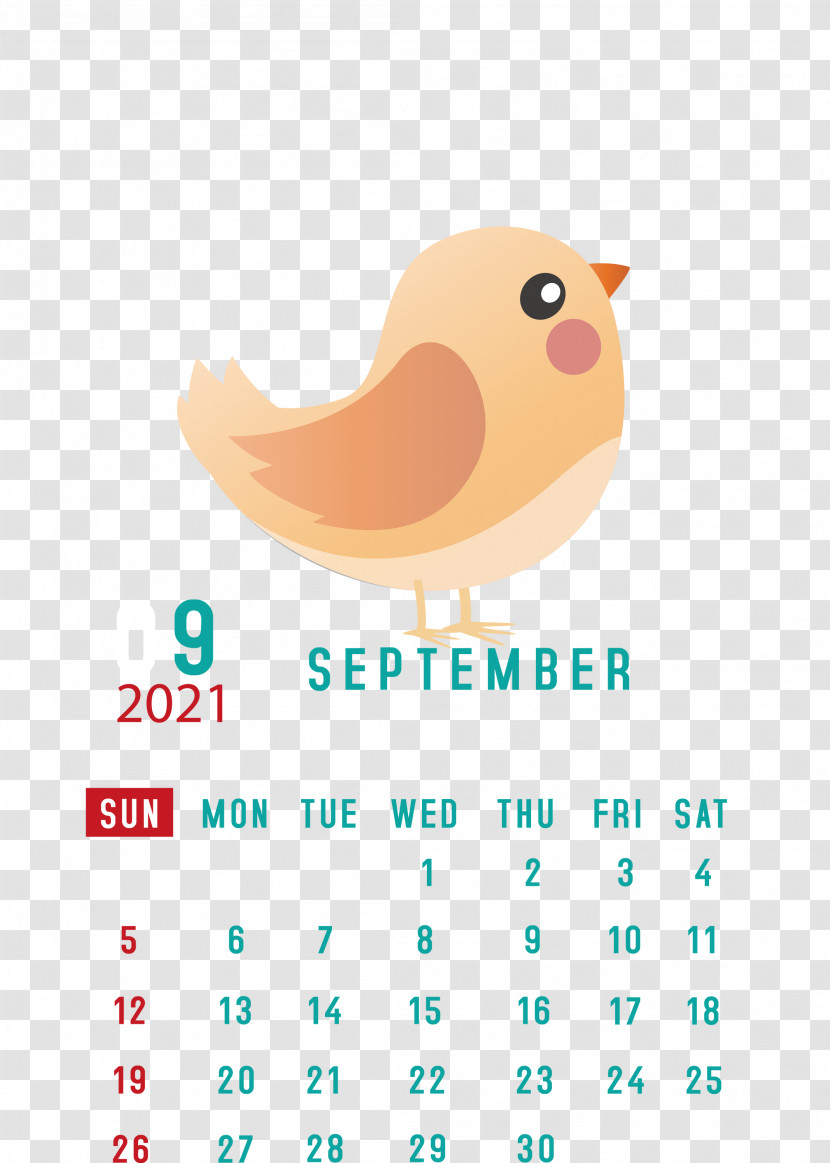September 2021 Printable Calendar September 2021 Calendar Transparent PNG