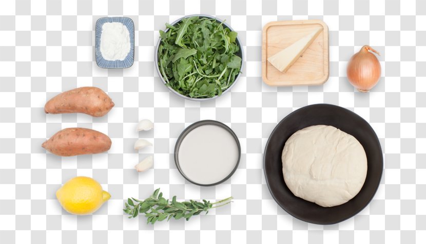 Vegetarian Cuisine Leaf Vegetable Fast Food Pizza French Fries - Potato - Cutting Board Flour Transparent PNG