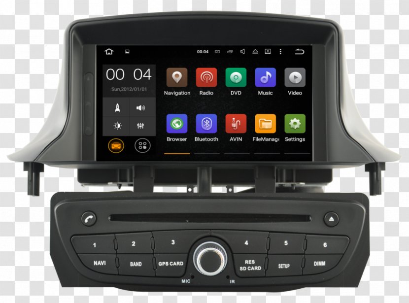 Renault Mégane Fluence Car GPS Navigation Systems - Megane Iii Transparent PNG