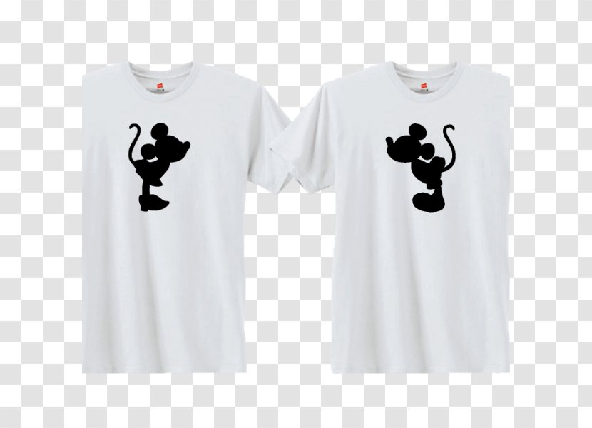 T-shirt Minnie Mouse Mickey Kiss Bridegroom - Couple Transparent PNG