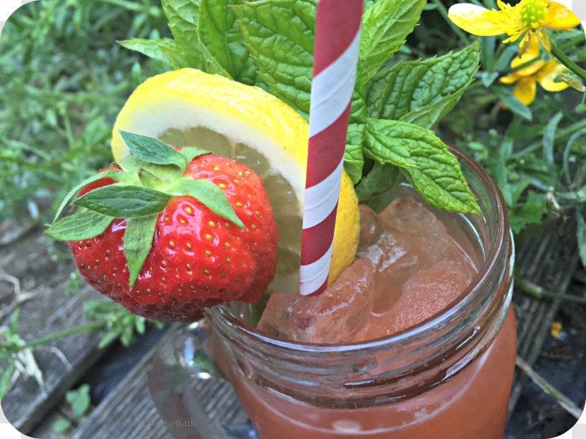Health Shake Cocktail Garnish Strawberry Drink Food - Shrub - Mojito Transparent PNG