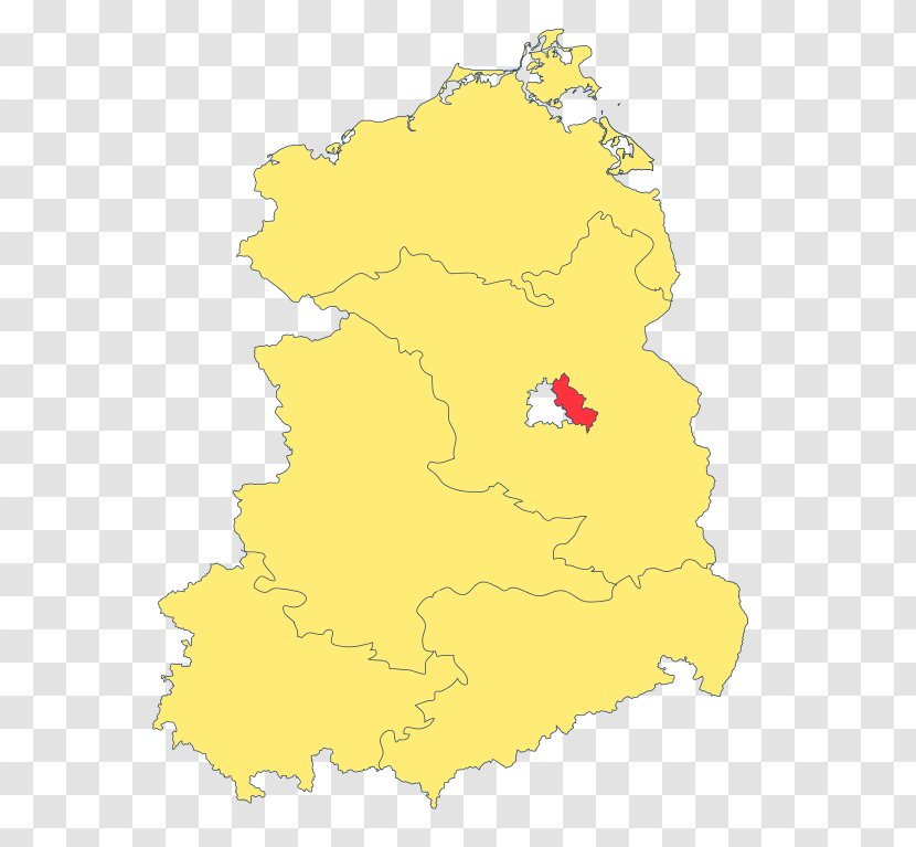 Germany Map Ecoregion Population Density Tuberculosis - Yellow Transparent PNG