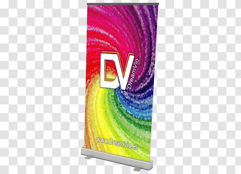 Multitude Advertising Web Banner DreamVio Rectangle - Magenta - Roll Ups Transparent PNG