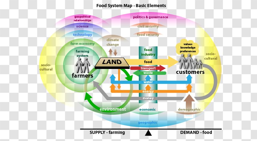 Graphic Design Brand Diagram - Food Map Transparent PNG