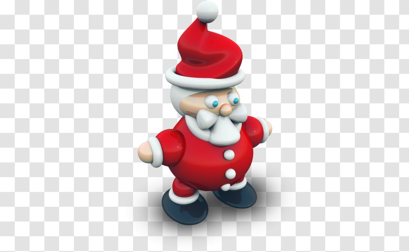 Santa Claus Christmas Ornament Figurine Transparent PNG