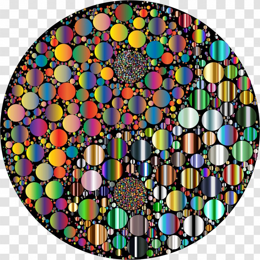 Stained Glass Symmetry Circle Pattern Transparent PNG
