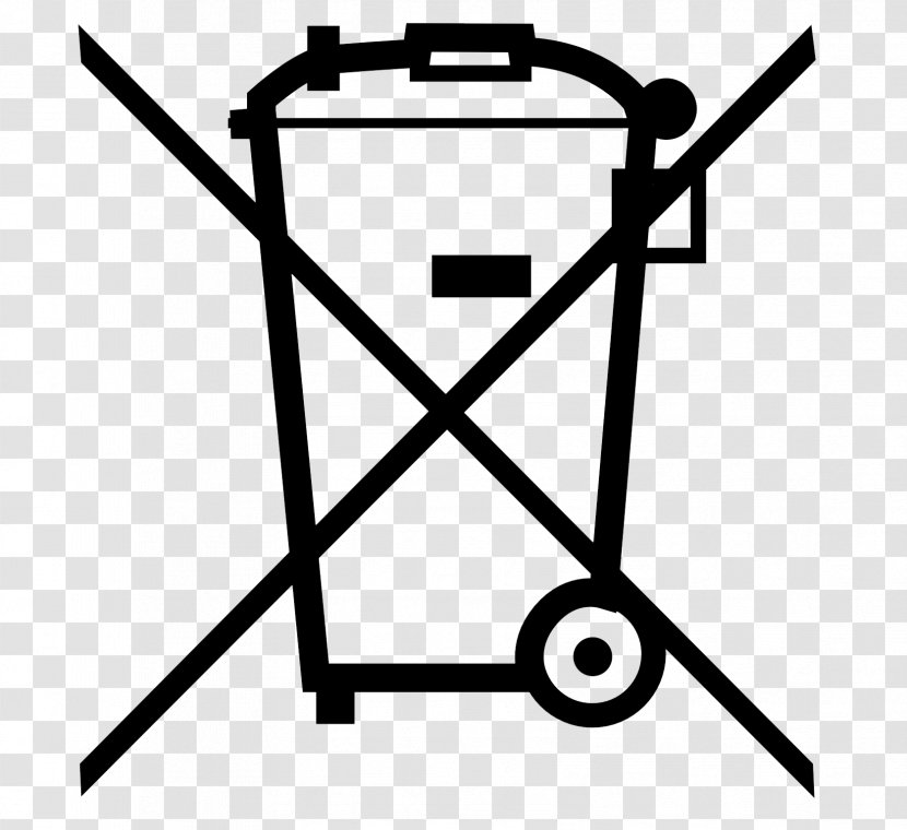 Waste Electrical And Electronic Equipment Directive Recycling Symbol Battery - Trash Can Transparent PNG