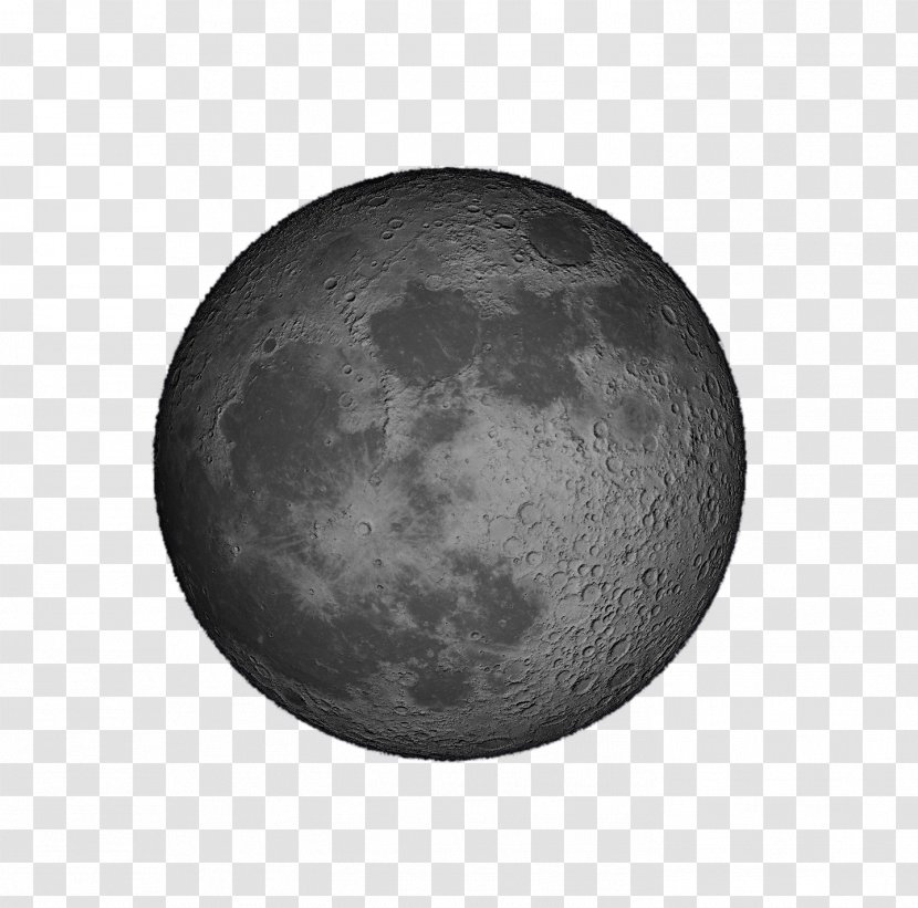 Supermoon Black And White - Raster Graphics - Moon Transparent PNG