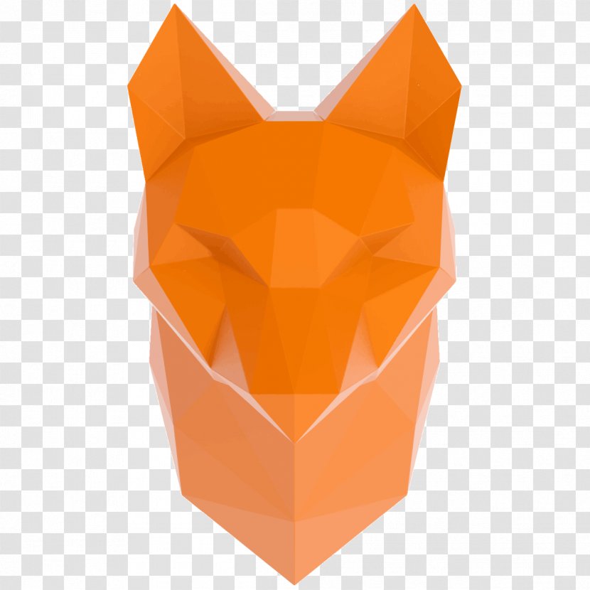 Sticker Origami Tattoo Adhesive Label - Fox Facebook Transparent PNG