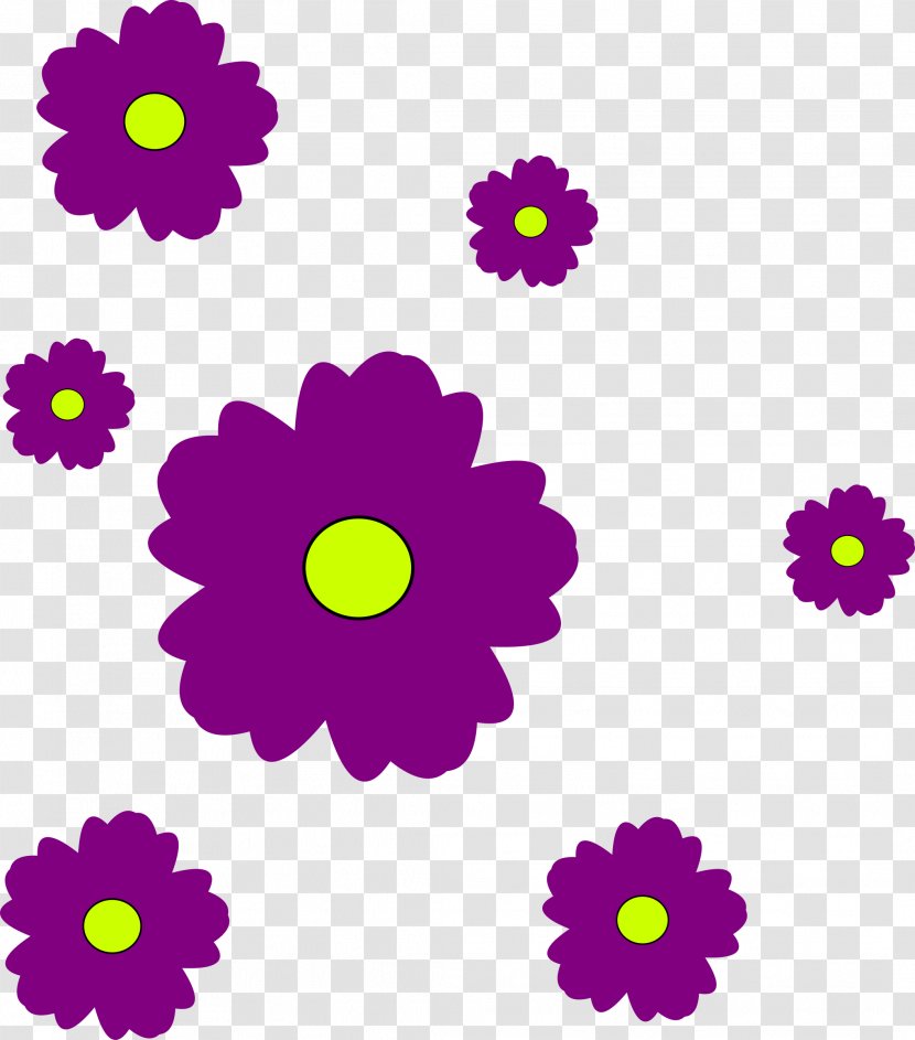 Clip Art Vector Graphics Purple Flower Transparent PNG