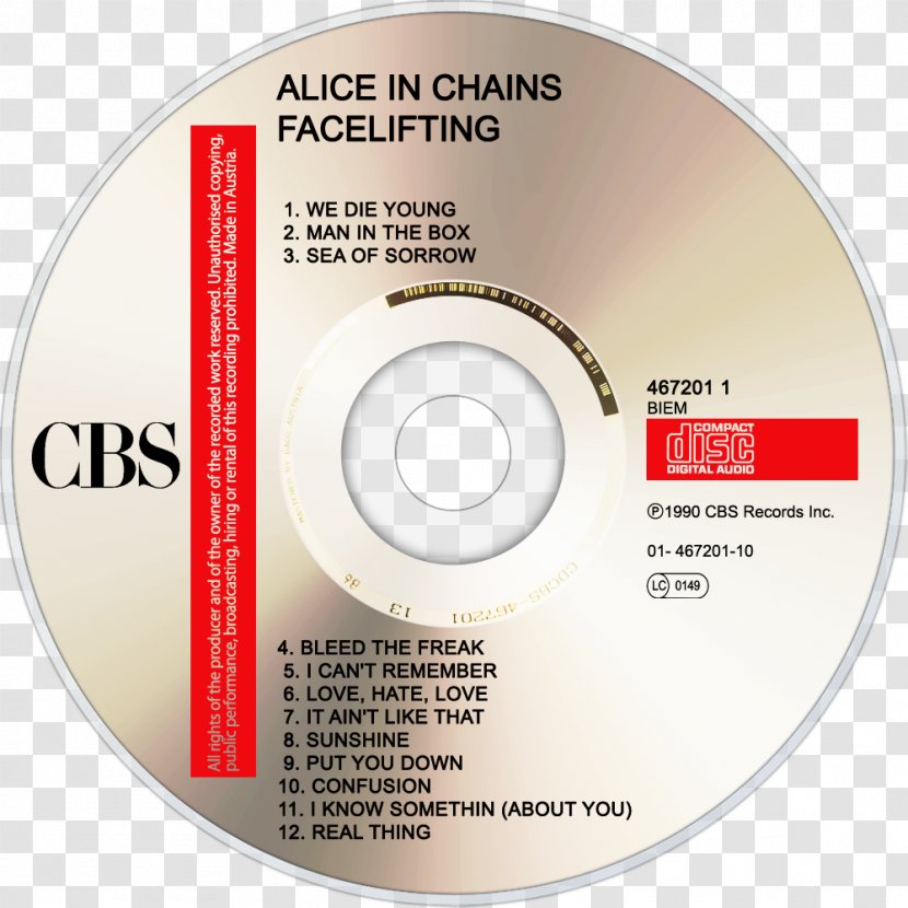 Compact Disc Facelift Alice In Chains Unplugged - Watercolor - Chess Transparent PNG