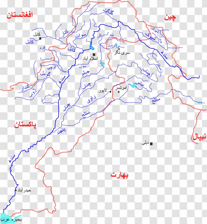 Indus River Waters Treaty Gilgit-Baltistan Tibetan Plateau - Ecoregion - Pakistan Map Transparent PNG