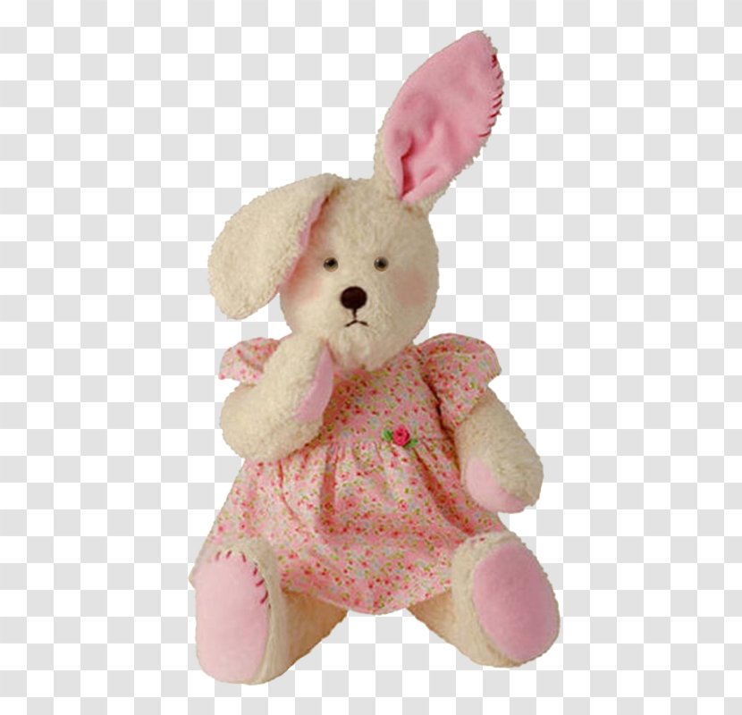 Stuffed Animals & Cuddly Toys European Rabbit Plush - Watercolor Transparent PNG
