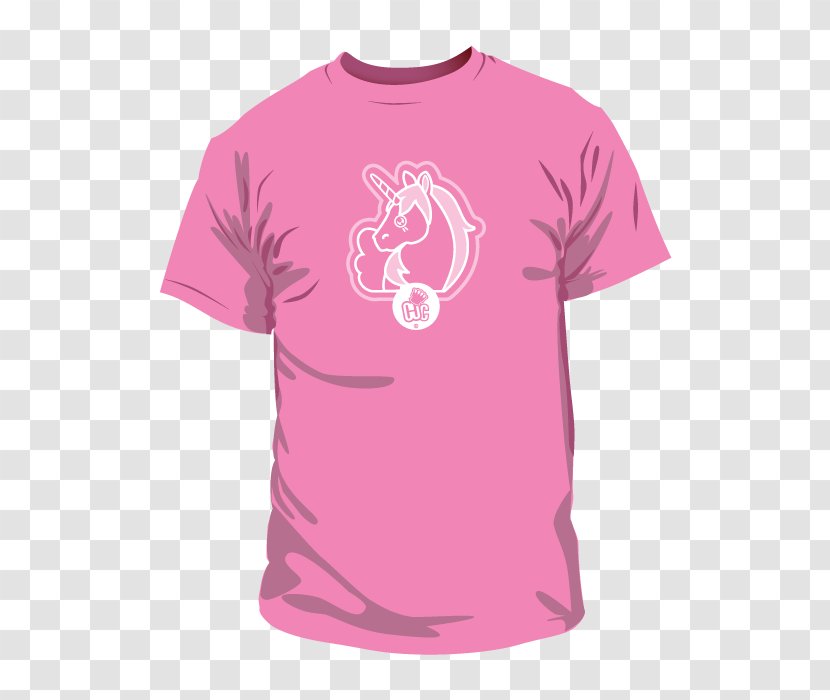 T-shirt Shoulder Embroidery Sleeve - Silhouette - Happy Unicorn Transparent PNG
