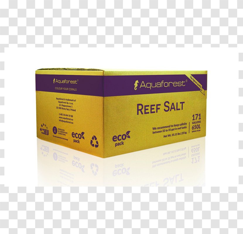 Sea Salt Box Reef Coral - Carton Transparent PNG