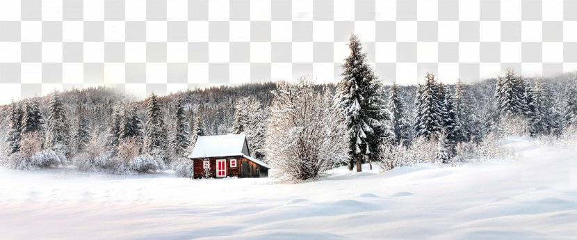 Accommodation Log Cabin Winter Mountain Wallpaper - Geological Phenomenon - Snow House Transparent PNG