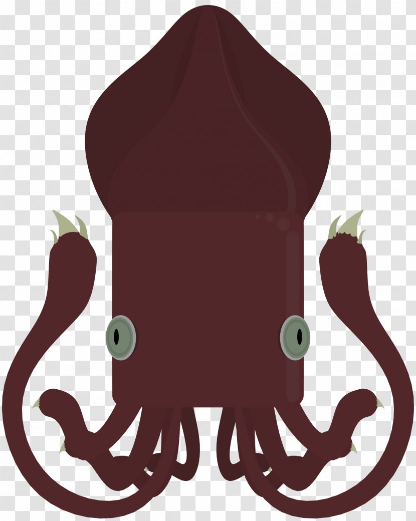 Octopus Giant Squid Colossal Bigfin - Invertebrate - Grilled Transparent PNG