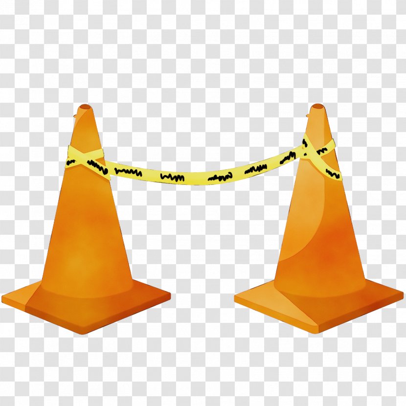 Cone Yellow - Paint Transparent PNG