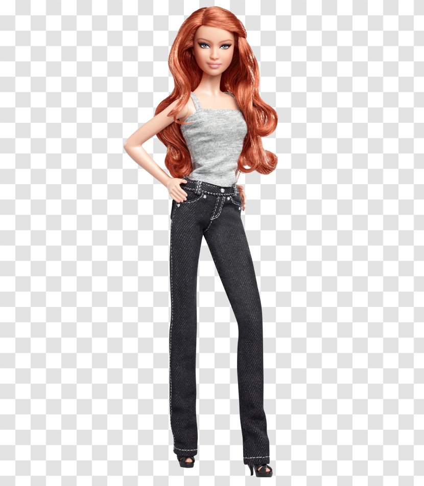 Ken Barbie Basics Doll Jeans - Pants - Blonde Redhead Transparent PNG