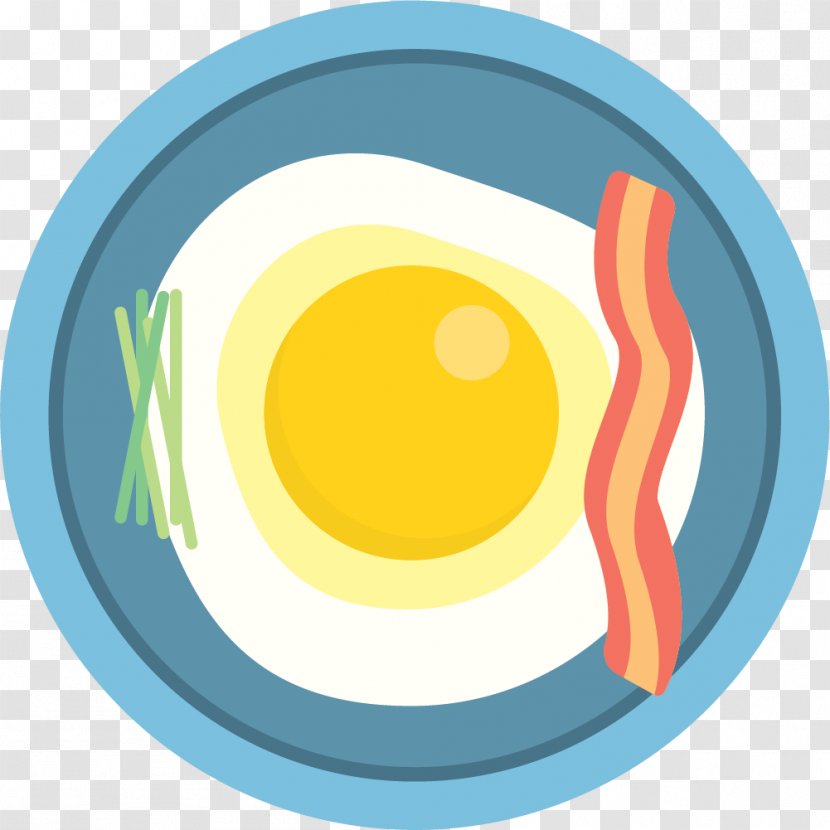 Yellow Circle Clip Art - Bacon. Transparent PNG