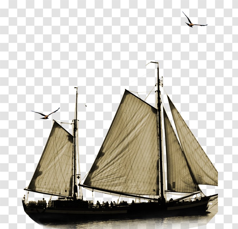 Sail Material - Sloop Of War - Lugger Transparent PNG