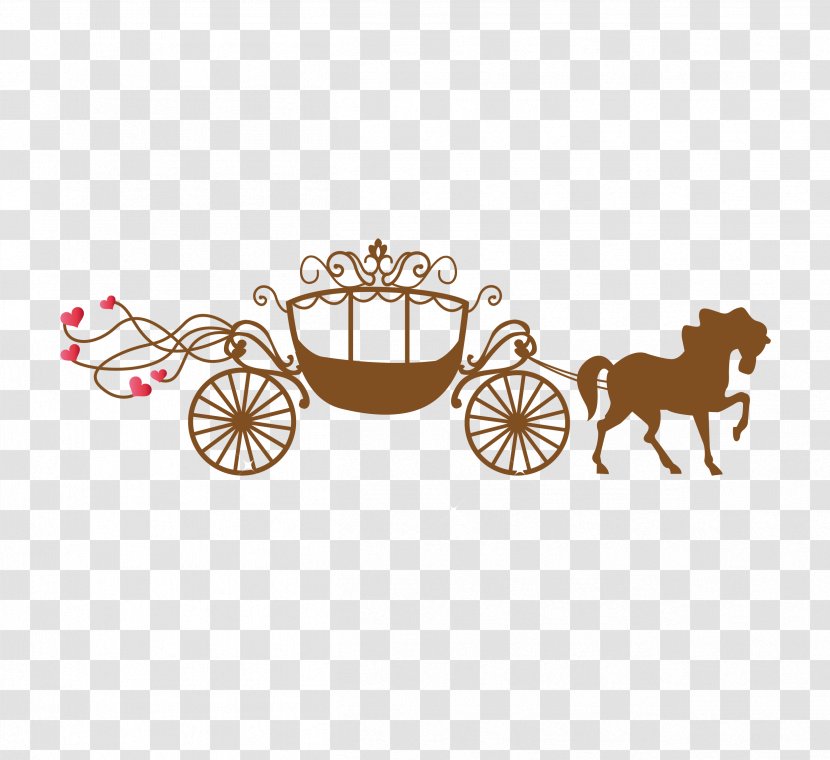 Wedding Invitation Greeting Card Illustration - Horse - Carriage Transparent PNG
