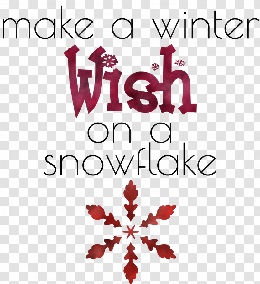 Winter Wish Snowflake Transparent PNG