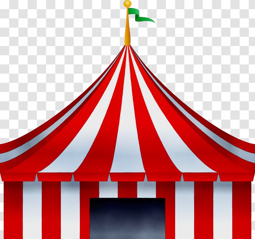Circus Red Performance Pole Tent - Performing Arts Flag Transparent PNG