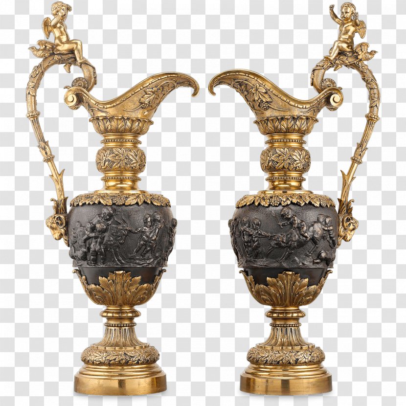 Renaissance Revival Architecture Brass Bronze Pitcher - Art - A Pair Of Rings Transparent PNG