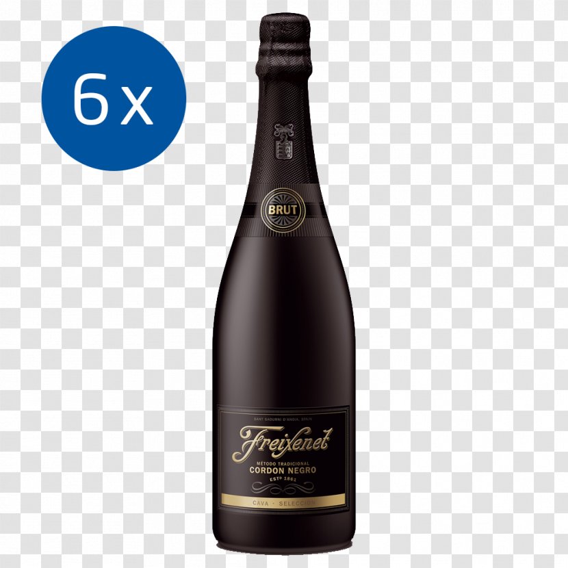 Champagne Freixenet Cava DO Sparkling Wine - Cordon Negro Transparent PNG