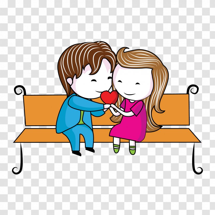 Vector Graphics Love Image Illustration Romance - Cartoon - Benches Transparent PNG