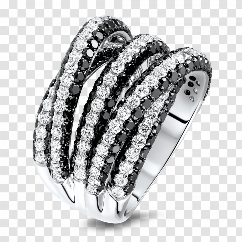 Ring Brilliant Jewellery Diamond Carat - Pave Rings Transparent PNG