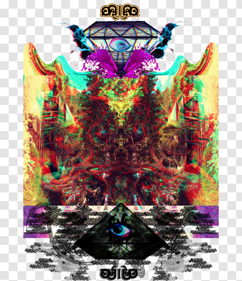 Psychedelic Samurai Graphic Design Disc Jockey - Psychedelia - Fictional Character Transparent PNG