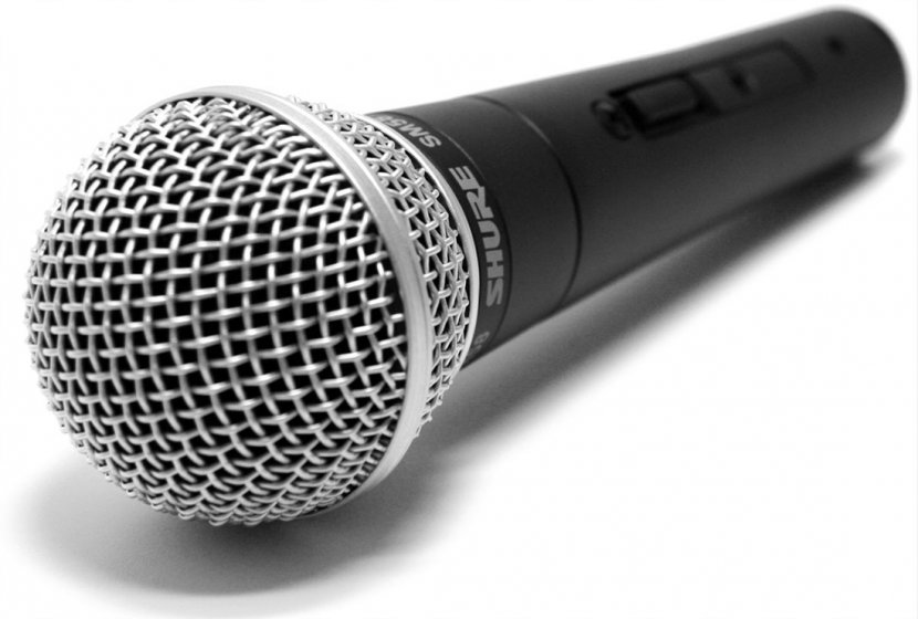 Shure SM58 Microphone SM57 Beta 58A - Silhouette Transparent PNG