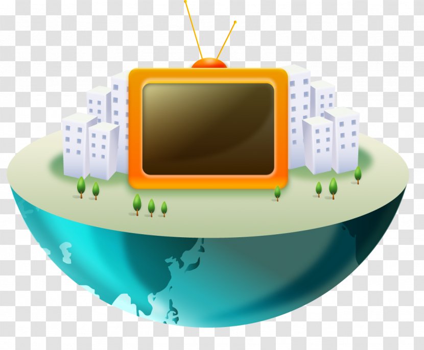 Earth Television TIFF - Yellow - Vector Image Science And Technology Transparent PNG