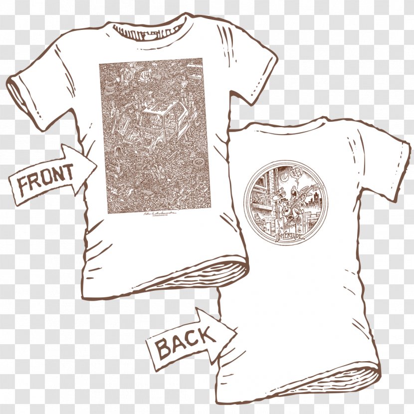 T-shirt Drawing Sleeve - Neck Transparent PNG