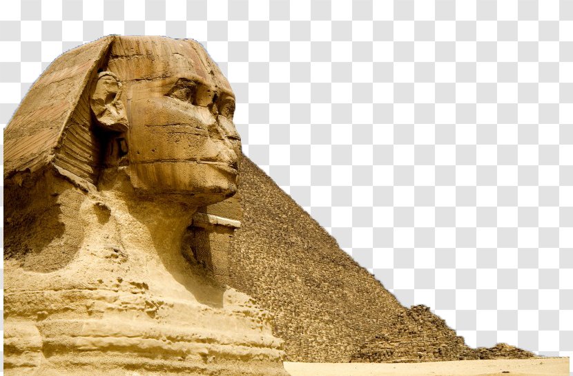 Great Sphinx Of Giza Pyramid Khafre Cairo Egyptian Pyramids - Landscape Transparent PNG